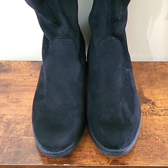 Circus by Sam Edelman Black Suede PEYTON Over-the-Knee Boots size 8.5 - Picture 3 of 14